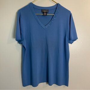 ELEMENTZ Blue Top SZ/2XL Short Sleeve In excellent condition.